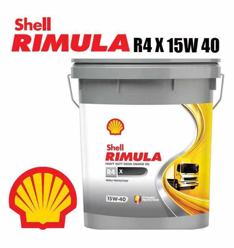 Olio Motore Shell Rimula R4 X 15W40 20 LT Caterpillar Cummins Deutz