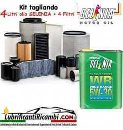 Comprar KIT FILTROS CORTE + ACEITE SELENIA WR 5W30 4LT Lancia Ypsilon 1.3 JTDm 16v 55 Kw  tienda online de autopartes al mejo...