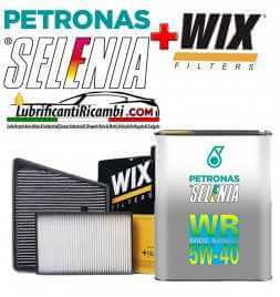 Buy Car service kit, four filters kit and 5 liters Selenia WR 5W40 engine oil (KF0029 / fo) auto parts shop online at best price