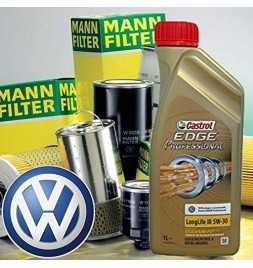 Achetez Kit de coupe d'huile moteur Castrol EDGE Professional LL 03 5W-30 5lt + Mann Golf VII /1.8 TSI - filtres 2.0 GTI | 12...