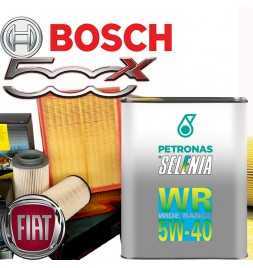 Buy 5lt Selenia WR Wide Range engine oil cutting kit, graduation 5W-40 + Bosch filters - 500 X 1.4 MultiAir / 14? auto parts ...