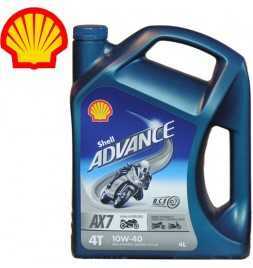 Achetez Shell Advance 4T AX7 10W40 SLMA2 bidon de 4 litres  Magasin de pièces automobiles online au meilleur prix