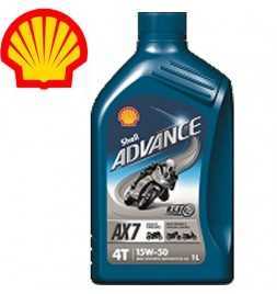 Achetez Shell Advance 4T AX7 15W50 SLMA2 bidon de 1 litre  Magasin de pièces automobiles online au meilleur prix