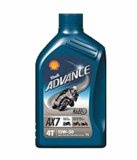 Buy Shell Advance 4T AX7 15W50 SLMA2 1 liter can auto parts shop online at best price