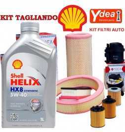 Kaufen 5w40 Shell Helix Hx8 Motorölwechsel und OCTAVIA II Filter (1Z3, 1Z5) 2.0 TDI 103KW / 140CV (CFHC / CLCB Motoren) Autot...