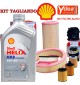 Buy 5w40 Shell Helix Hx8 engine oil change and TOURAN I Filters (1T1, 1T2) 2.0 TDI 100KW / 136CV (AZV engine) auto parts shop...