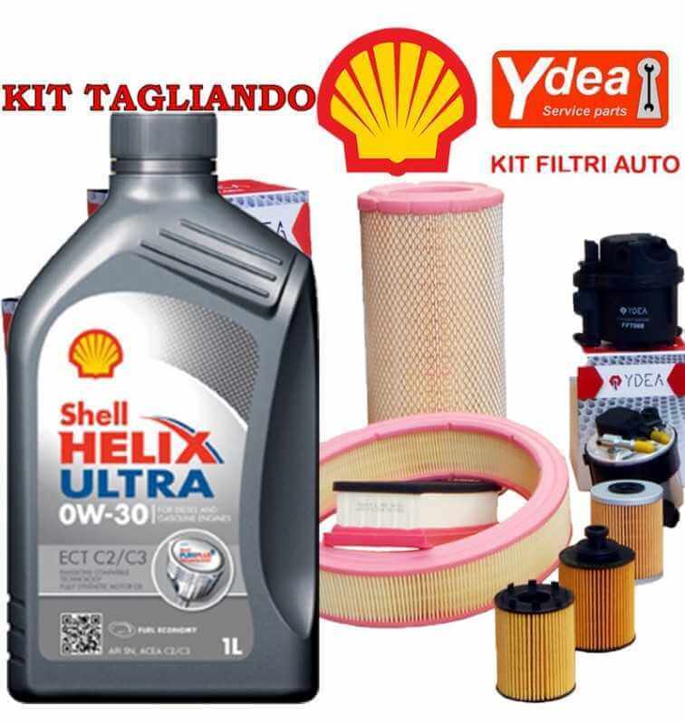 Acheter Vidange d'huile moteur 0w-30 Shell Helix Ultra Ect C2 et FI