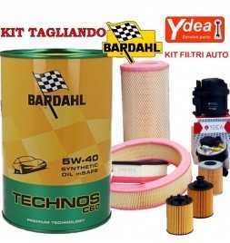 Comprar Cambio aceite motor BARDHAL TECHNOS C60 5w40 y filtros GIULIETTA 1.6 JTDm 77KW / 105CV (mot.940A3.000)  tienda online...