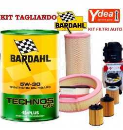 Comprar Cambio aceite motor BARDHAL TECHNOS C60 5w30 y filtros GIULIETTA 1.6 JTDm 77KW / 105CV (motor 940A3.000)  tienda onli...