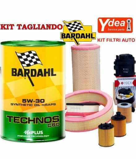 Buy BARDHAL TECHNOS C60 5w30 engine oil change and CADDY IV Filters (2C) 2.0 TDI 103KW / 140CV (CFHC motor) auto parts shop o...
