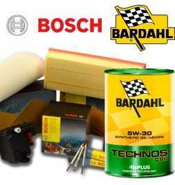 Buy BARDHAL TECHNOS C60 5w30 engine oil change and Bosch Mi.To 1.3 JTDm Start & Stop 70KW / 95HP filters (mot.199B1.000) auto...