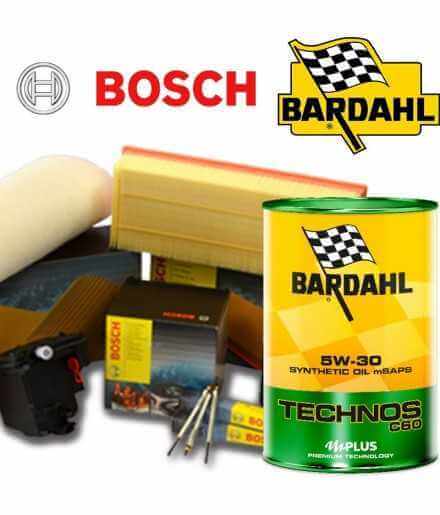Comprar Cambio aceite motor BARDHAL TECHNOS C60 5w30 y filtros Bosch MUSA 1.3 MJ 51KW / 70CV (mot.188A9.000)  tienda online d...