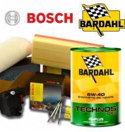 Cambio olio 5w40 BARDHAL TECHNOS C60 e Filtri Bosch Mi.To 1.3 JTDm Start&Stop 62KW/85HP (mot.199B4.000)
