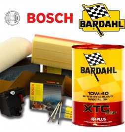 Buy Oil change 10w40 BARDHAL XTC C60 and Filters Bosch GIULIETTA 1.6 JTDm 77KW / 105CV (mot.940A3.000) auto parts shop online...