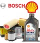 Buy Oil change 5w30 Shell Helix Ultra ECT C3 and Filters Bosch GIULIETTA 1.6 JTDm 77KW / 105CV (mot.940A3.000) auto parts sho...