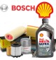 Cambio olio 5w40 Shell Helix Ultra e Filtri Bosch DOBLO' (119) / DOBLO' CARGO (223) 1.3 MJ 55KW/75HP (mot.199A2.000)