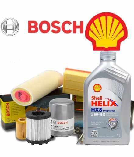 Buy 5w40 Shell Helix HX8 oil change and Bosch ASTRA J 1.7 CDTI 74KW / 101CV Filters (mot.A17DTL) auto parts shop online at be...