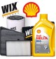 Cambio olio 10w40 Shell Helix HX6 e Filtri Wix A3 II (8P1, 8PA) 2.0 TDI, QUATTRO, SPORTBACK 103KW/140HP (mot.CFFB/CLJA)