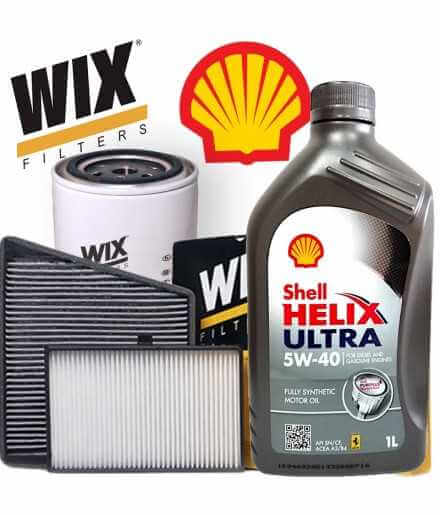 Cambio olio 5w40 Shell Helix Ultra e Filtri Wix CADDY IV (2C) 2.0 TDI 81KW/110CV (mot.CFHF, CLCA)