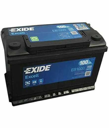 EXIDE EB1000 Batteria auto EXCELL 100AH 720EN positivo dx 12V 315 x