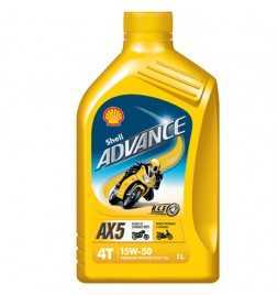 Achetez Shell Advance 4T AX5 15W50 Bidon de 1 litre  Magasin de pièces automobiles online au meilleur prix