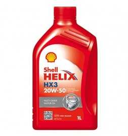 OLIO MOTORE Shell Helix HX3 20W50 Multigrado (SL/CF) 1L litro Motori Benzina e Diesel