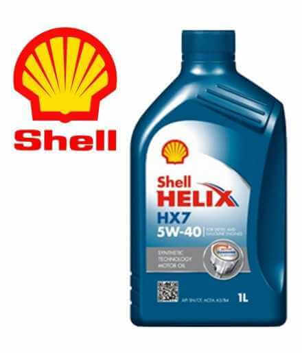 Buy Shell Helix HX7 5W-40 (SN / CF A3 / B4) 1 liter can auto parts shop online at best price
