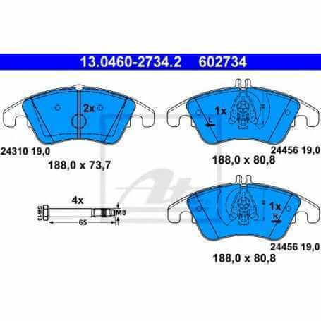 Buy ATE Brake Pad Set, disc brake 13.0460-2734.2 auto parts shop online at best price