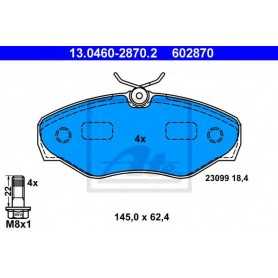 ATE Brake Pad Set, disc brake 13.0460-2870.2