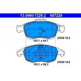 ATE Brake Pad Set, disc brake 13.0460-7229.2