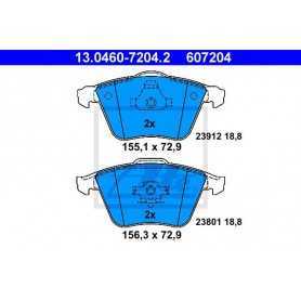 ATE Brake Pad Set, disc brake 13.0460-7204.2