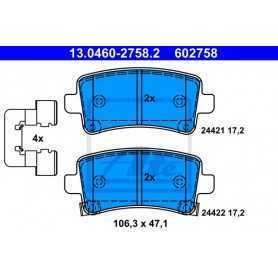 Buy ATE Brake Pad Set, disc brake 13.0460-2758.2 auto parts shop online at best price