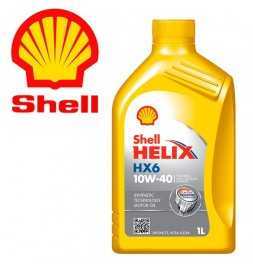 Buy Shell Helix HX6 10W-40 (SN / CF A3 / B3) 1 liter can auto parts shop online at best price