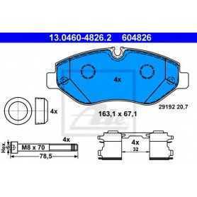 Buy ATE Brake Pad Set, disc brake 13.0460-4826.2 auto parts shop online at best price