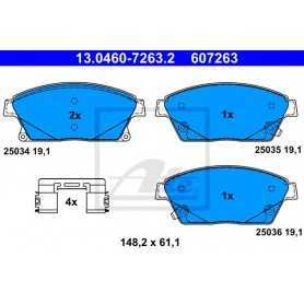 Buy ATE Brake Pad Set, disc brake 13.0460-7263.2 auto parts shop online at best price