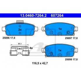 Buy ATE Brake Pad Set, disc brake 13.0460-7264.2 auto parts shop online at best price