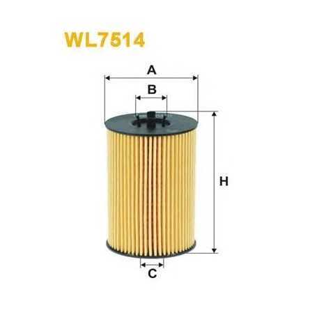 Filtre à huile WIX FILTERS code WL7514
