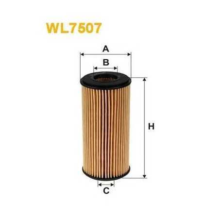 Filtro olio WIX FILTERS codice WL7507