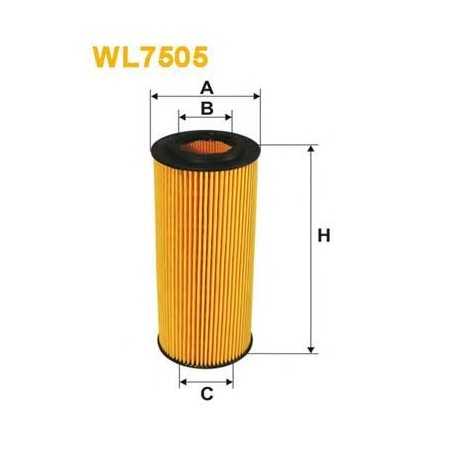 Filtro olio WIX FILTERS codice WL7505