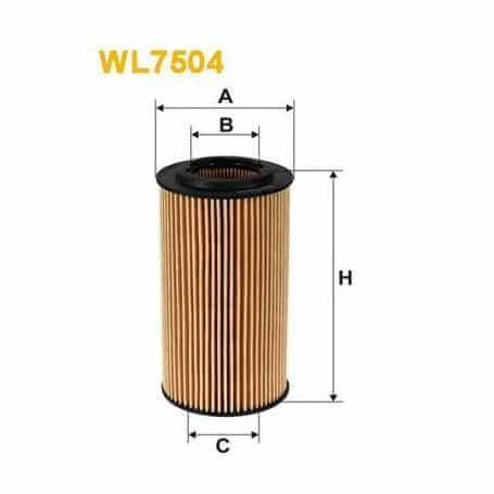 WIX FILTERS filtro de aceite código WL7504