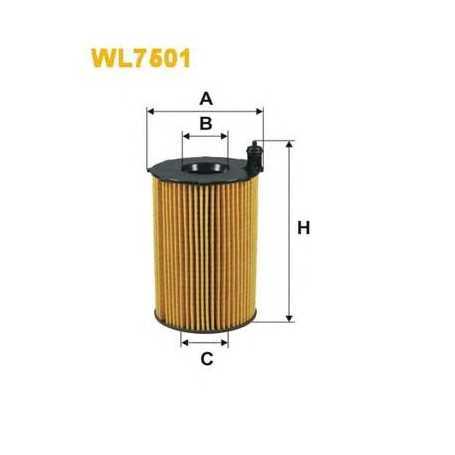 Filtro olio WIX FILTERS codice WL7501