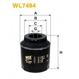 Buy WIX FILTERS oil filter code WL7494 auto parts shop online at best price