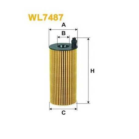 Filtre à huile WIX FILTERS code WL7487