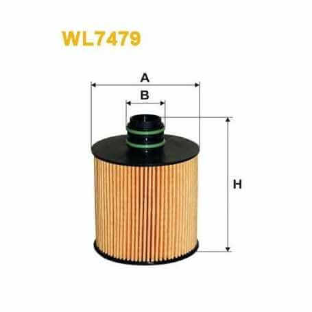 Filtro olio WIX FILTERS codice WL7479