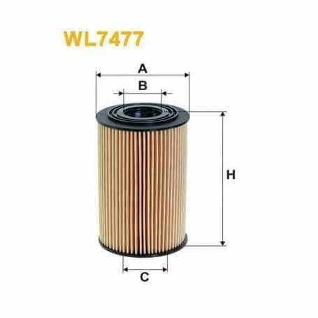 Filtro olio WIX FILTERS codice WL7477