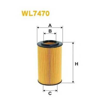 Filtro olio WIX FILTERS codice WL7470