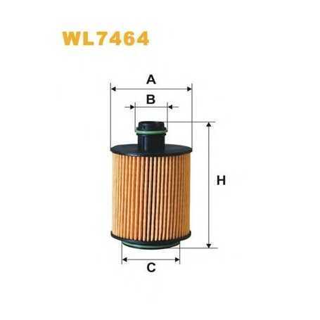 WIX FILTERS oil filter code WL7464