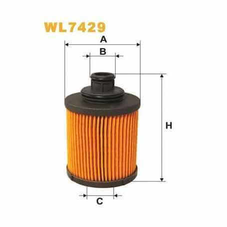 WIX FILTERS filtro de aceite código WL7429