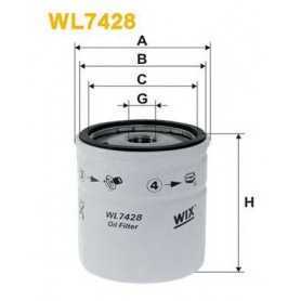 Buy WIX FILTERS oil filter code WL7428 auto parts shop online at best price