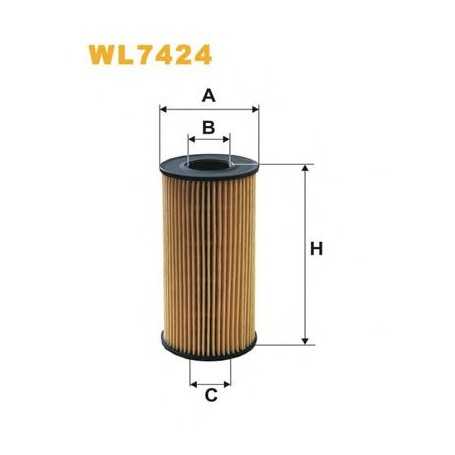 WIX FILTERS oil filter code WL7424